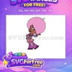 Free Vanellope Pink Hair Free Candy Skirt Wreck it Ralph Free SVG - Instant Download