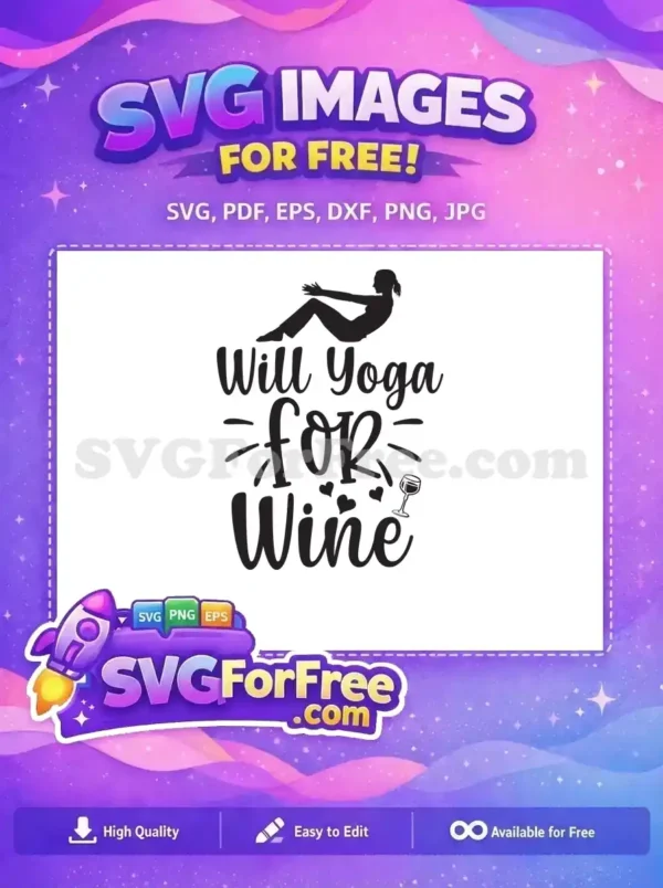 Free Woman Silhouette Free Yoga Pose Will Yoga Wine Free SVG
