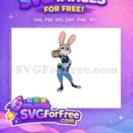 Free Officer Judy Hopps Free Police Badge Zootopia Free SVG 1 - Instant Download