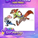 Free Running Nick Free Judy Hopps Zootopia Free SVG - Instant Download