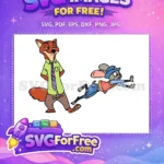 Free Smirking Fox Free Running Mouse Zootopia Free SVG - Instant Download