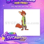 Free Sly Fox Free Green Shirt Zootopia Free SVG 2 - Instant Download
