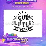 Free Radiant Black Quote Free Dotted Lettering Baby Onesies Quote Free SVG - Instant Download