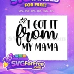 Free funny baby quote Free baby onesies design mama quote Free SVG - Instant Download