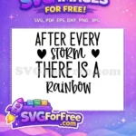 Free Black Hearts Message Free Uplifting Rainbow Saying Baby Quotes Free SVG - Instant Download