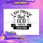 Free God Prayers Free Elegant Script Baby Quote Free SVG - Instant Download