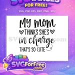 Free Mom Quote Free Cute Hearts Baby Quotes Free SVG - Instant Download