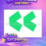 Free Ocean Green Chevron Shapes Free Aquatic Party Elements Baby Shark Party Free SVG - Instant Download