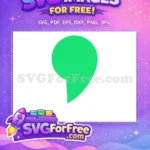 Free Bright Green Speech Bubble Free Doo Doo Theme Accent Baby Shark Party Free SVG - Instant Download