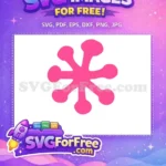 Free Pink splash Free playful design Baby Shark Party Free SVG - Instant Download