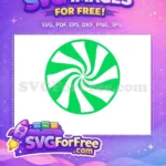 Free Green Free White Swirl Baby Shark Party Free SVG - Instant Download