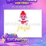 Free Pink Shark Free Red Scarf Party Free SVG - Instant Download