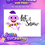 Free Happy Pink Free Purple Hat Baby Shark Christmas Free SVG - Instant Download