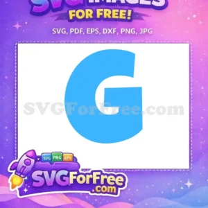 Free G Letter SVG Design – Bold & Modern Free Vector Graphic A vibrant, free capital letter 'G' SVG design in a modern light blue hue, ideal for logos and web graphics. Download this versatile free vector.