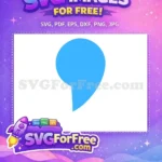 Free Blue Water Drop Free Simple Party Graphic Baby Shark Party Free SVG - Instant Download