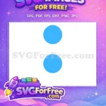 Free Blue Circle Free Simple Design Baby Shark Party Free SVG - Instant Download