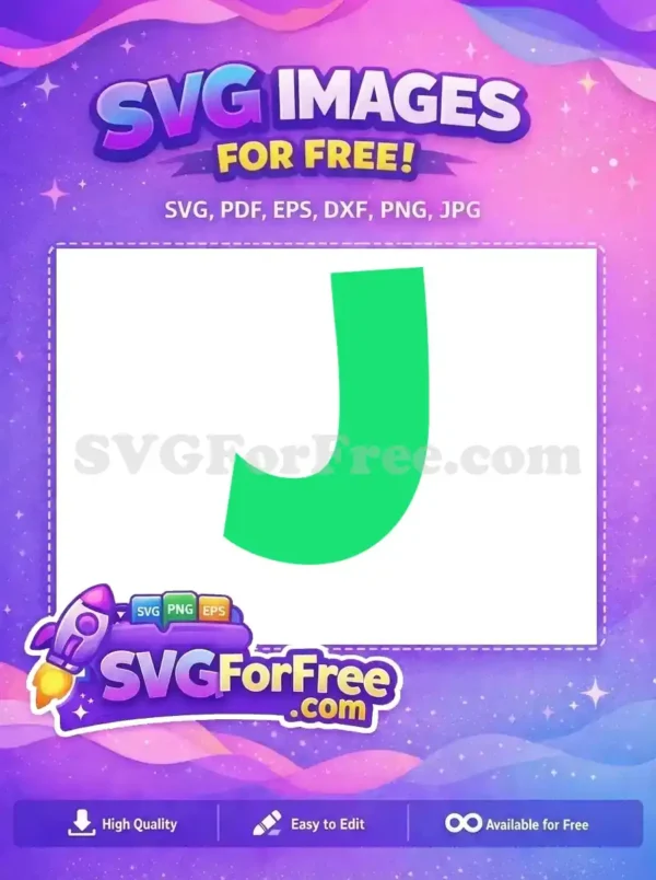 A free vibrant green abstract J-shaped curve, dynamic and modern, enhancing any project with its unique free design.