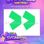 Free Stylized Green Shark Fin Free Abstract Ocean Party Baby Shark Party Free SVG - Instant Download