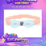 Free Pink Lips Free Light Blue Bowtie Baby Shower Free SVG - Instant Download