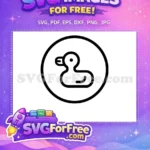Free Cute Rubber Duck Free Simple Bathtub Icon Baby Shower Free SVG - Instant Download