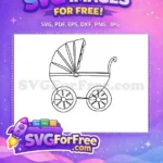 Free Smiling Baby Elephant Free Blue Bow Baby Shower Design Free SVG - Instant Download