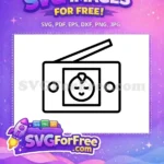 Free Smiling Baby Face Free Retro Radio Baby Shower Free SVG - Instant Download