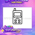 Free walkie talkie icon Free communication device Baby Shower Free SVG - Instant Download