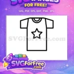 Free Star T-shirt Free Baby Shower Design First Birthday Free SVG - Instant Download