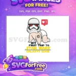 Free Baby Stormtrooper Free White Helmet Imperial Star Wars Free SVG - Instant Download