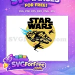 Free Millennium Falcon Blue Trails Free X-wing Red Exhaust Star Wars Free SVG - Instant Download