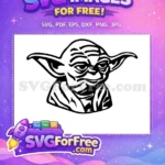 Free wise expression Free cute Grogu character Star Wars Mandalorian Free SVG - Instant Download