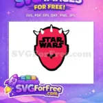 Free Red Horned Free Star Wars Logo Darth Maul Free Baby Yoda SVG - Instant Download