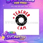 Free Red Teacher Cam Free Camera Aperture Back To School Free SVG - Instant Download