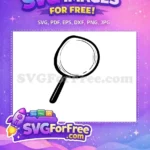 Free Black Magnifier Free Study Back To School Free SVG - Instant Download