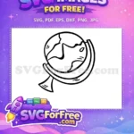 Free World Globe Free Education Map Back To School Free SVG - Instant Download