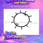 Free Black Outline Doodle Sun Free Bright Summer Back To School Free SVG - Instant Download