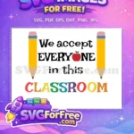 Free Inclusive Free Colorful Back To School Free SVG - Instant Download