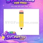 Free Yellow Pencil Free Pink Eraser Back To School Free SVG 2 - Instant Download
