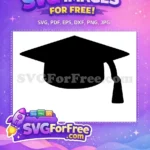 Free Black Graduation Cap Free Tassel Back To School Free SVG - Instant Download
