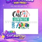Free Colorful Quarantine Free School 7th Grade Back-To-School Free SVG - Instant Download