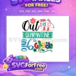 Free Pink Mask Free Colorful Sixth Quarantine Back To School Free SVG - Instant Download