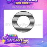 Free Geometric Striped Circle Free Educational Design Back To School Free SVG - Instant Download