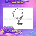 Free Tree Free Outline Back To School Free SVG - Instant Download