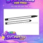 Free Paintbrush Free Pencil Outline Back To School Free SVG - Instant Download