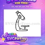 Free Microscope Free Science Back To School Free SVG - Instant Download