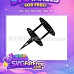 Free Black Textured Pushpin Free School Supply Back To School Free SVG - Instant Download
