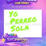 Free Vibrant Free Lyrics Bad Bunny Cartoon Free SVG - Instant Download