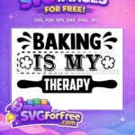 Free Decorative Baking Font Free Rolling Pin Flower Outline Baker Quotes Free SVG - Instant Download
