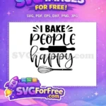 Free Black Rolling Pin Free Whisk Utensil Baker Quotes Free SVG - Instant Download