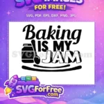 Free black jar spoon Free decorative baking quote Baker Quotes Free SVG - Instant Download